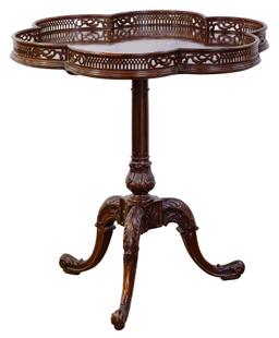 Mahogany Pie Crust Tilt-top Table