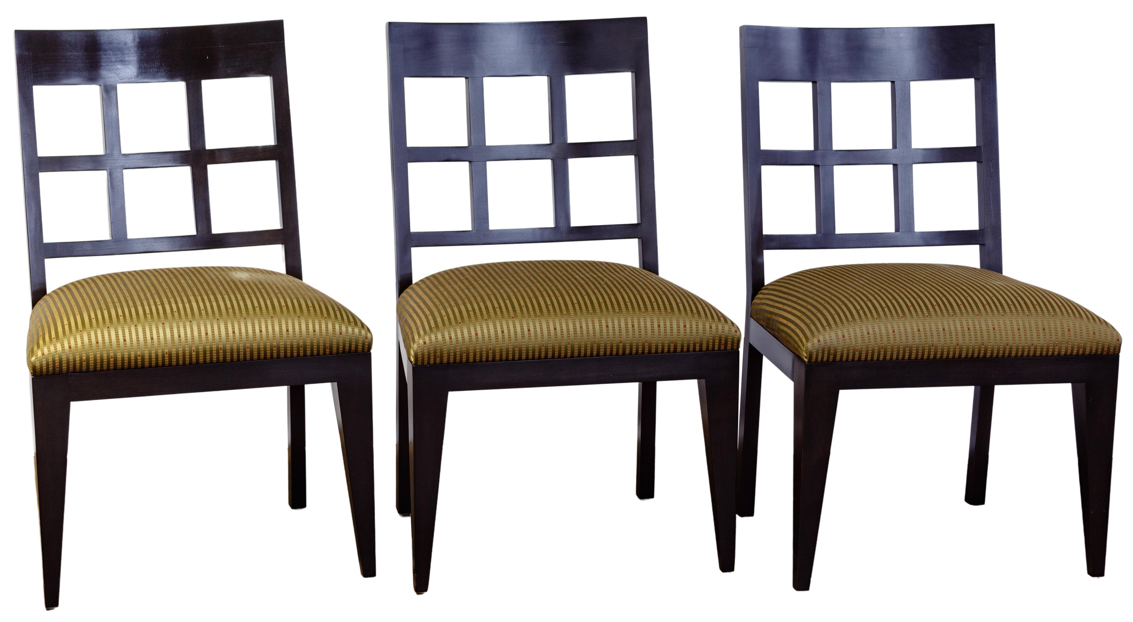 Berman-Rosetti Fretwork Wood Dining Chair Collection