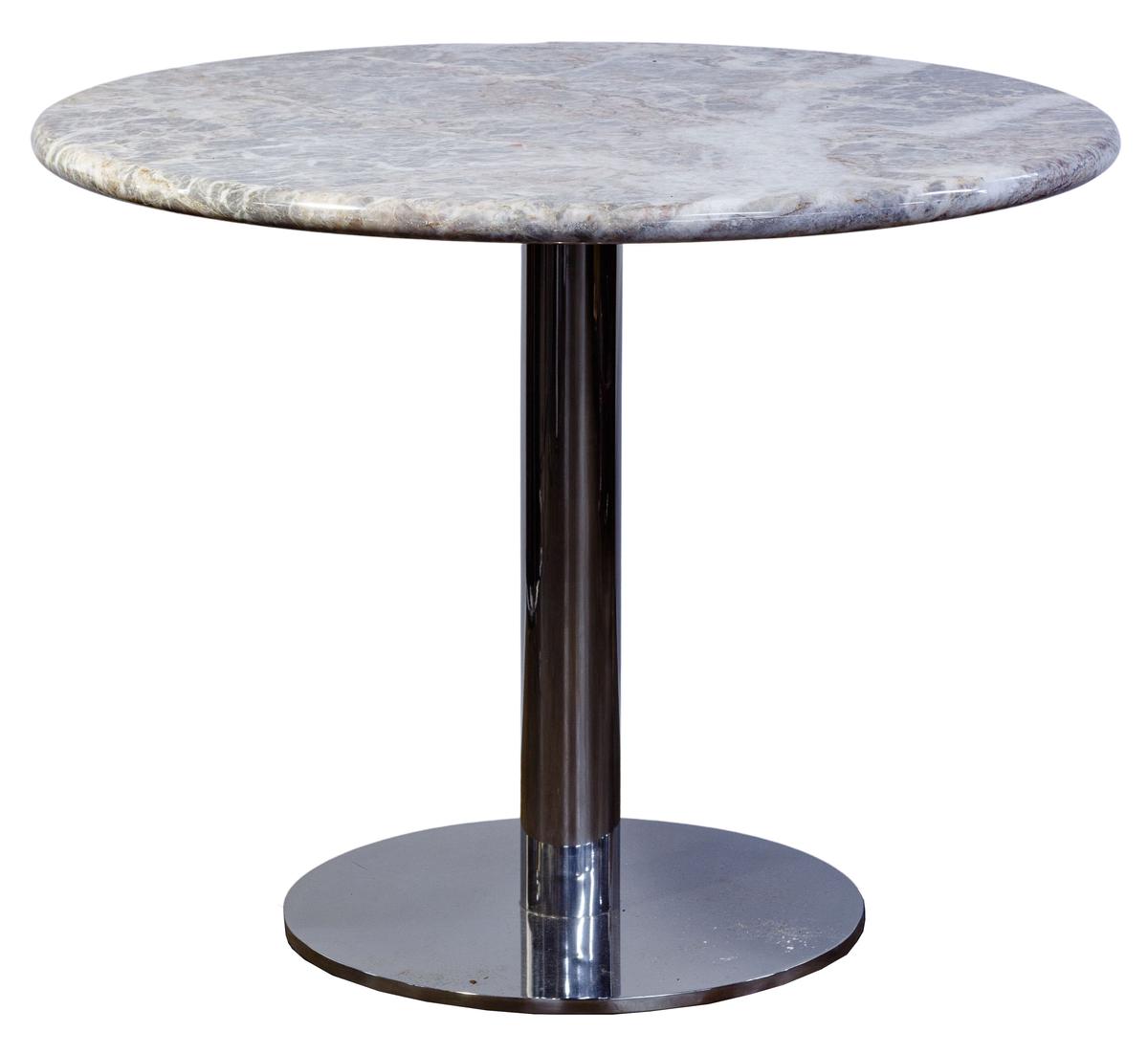 Marble and Chrome Base Cafe Table