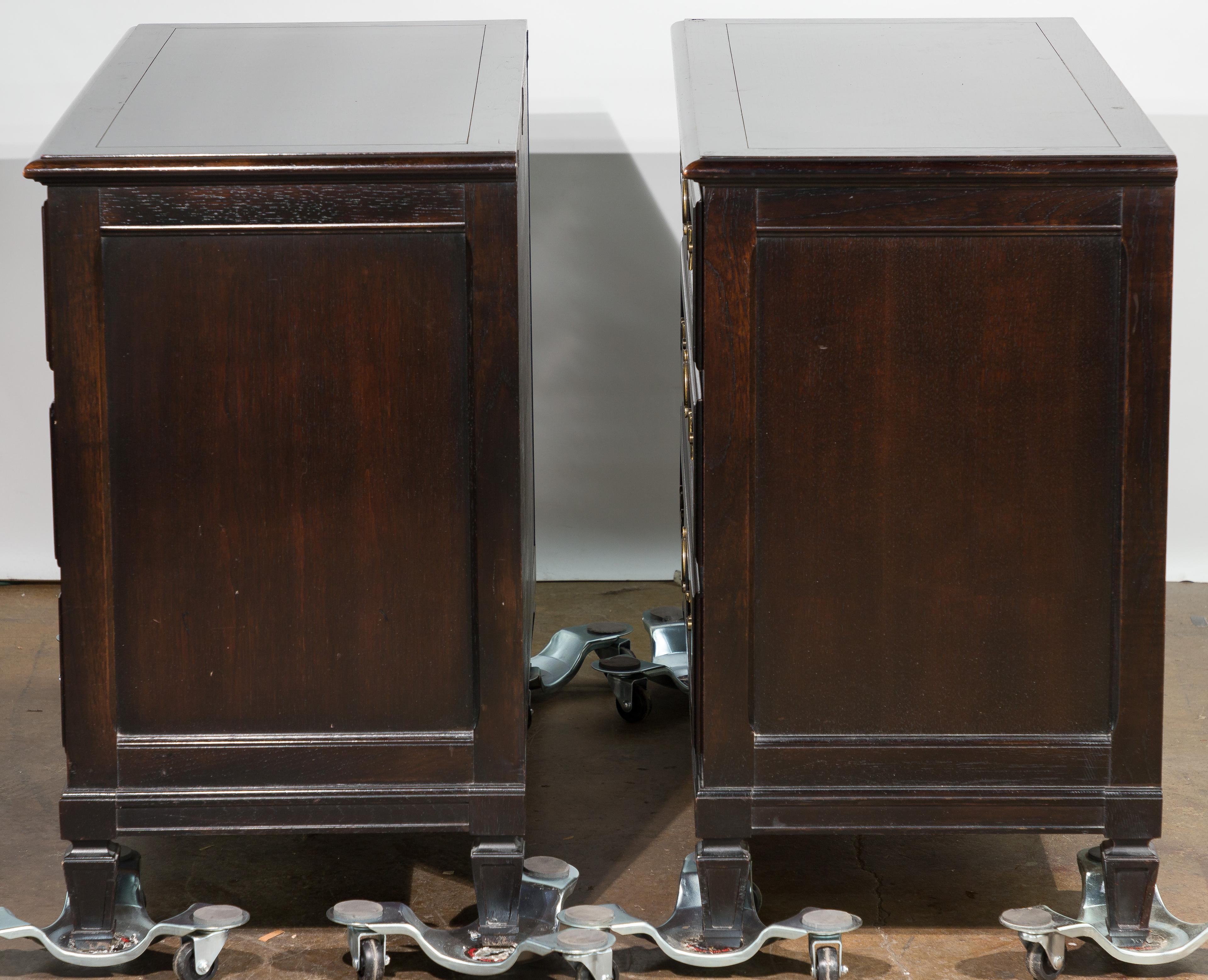 Baker 'Milling Road' Ebonized Chests