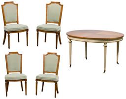 Kindel Dining Table and Upholstered Chairs