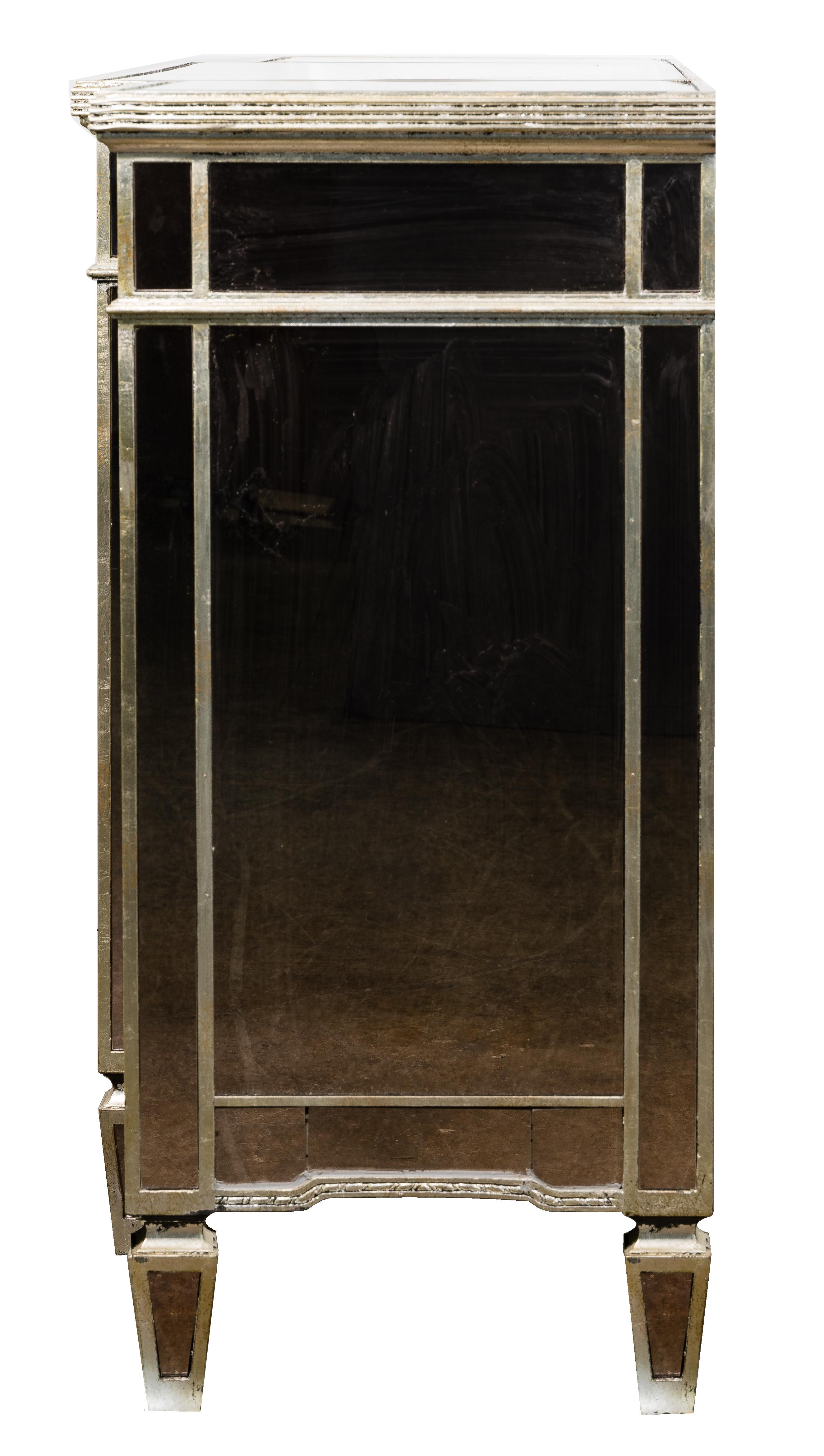 Zhong Shun Wood Art Co. Hollywood Regency Style Mirrored Sideboard