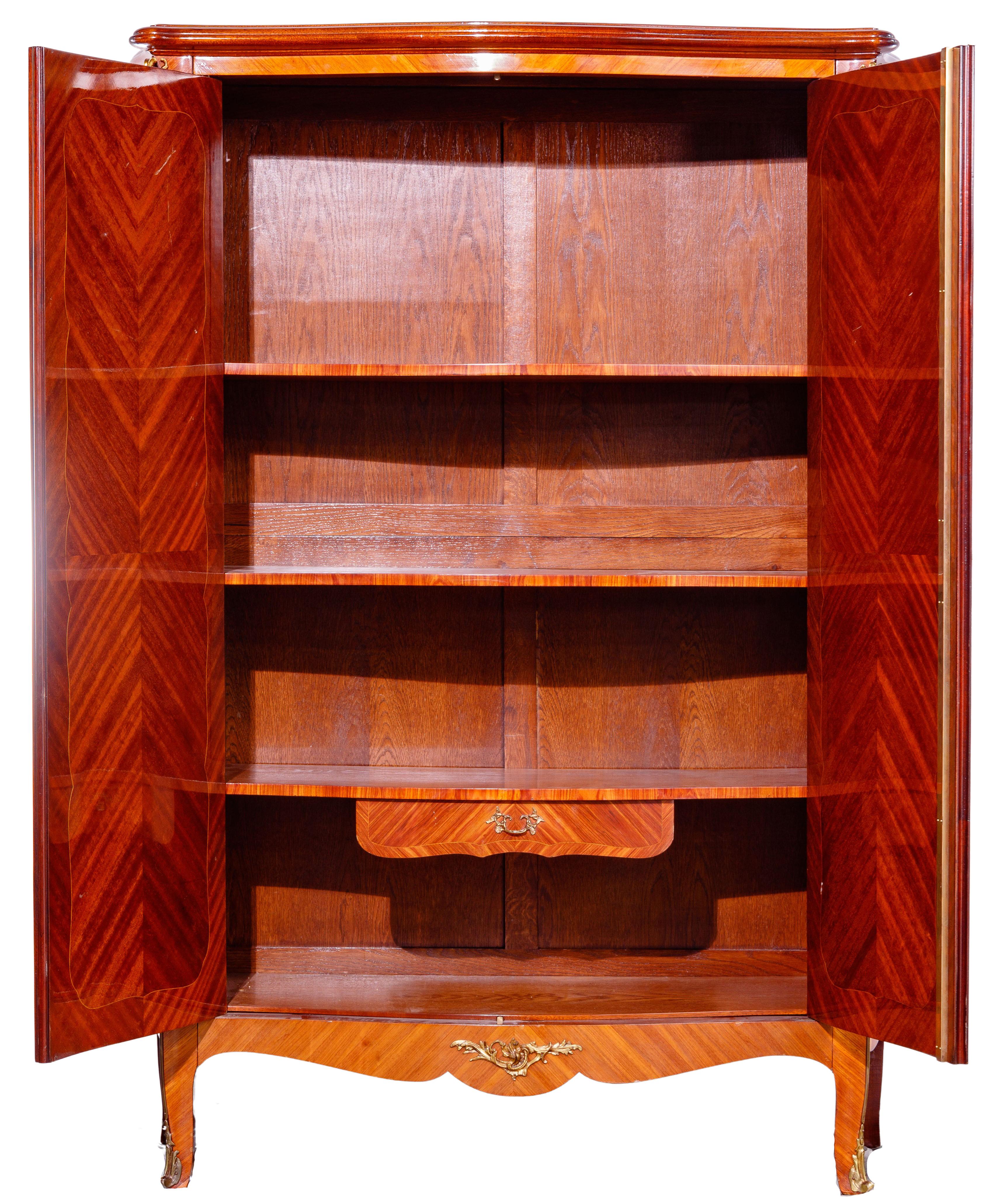 Inlaid Wood Veneer Wardrobe