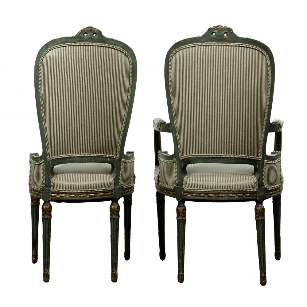Neoclassical Style Upholstered Dining Chair Collection