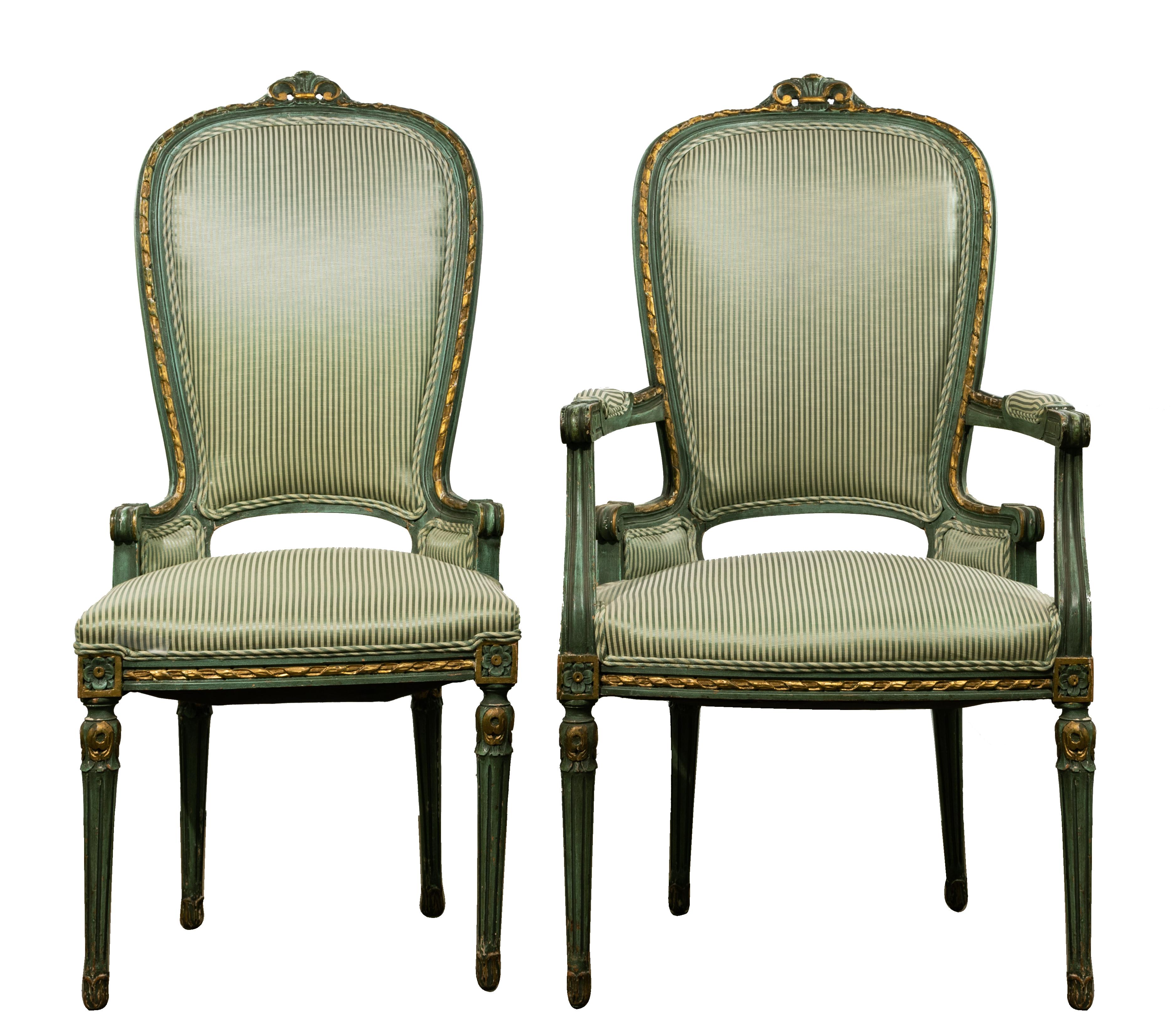 Neoclassical Style Upholstered Dining Chair Collection