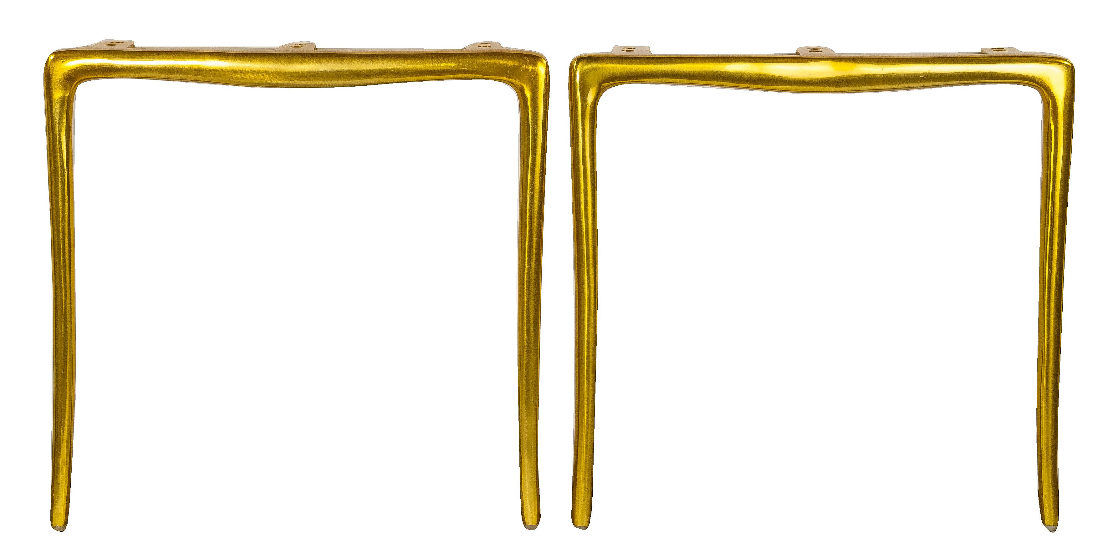 MCM Industrial Brass Chair Frames