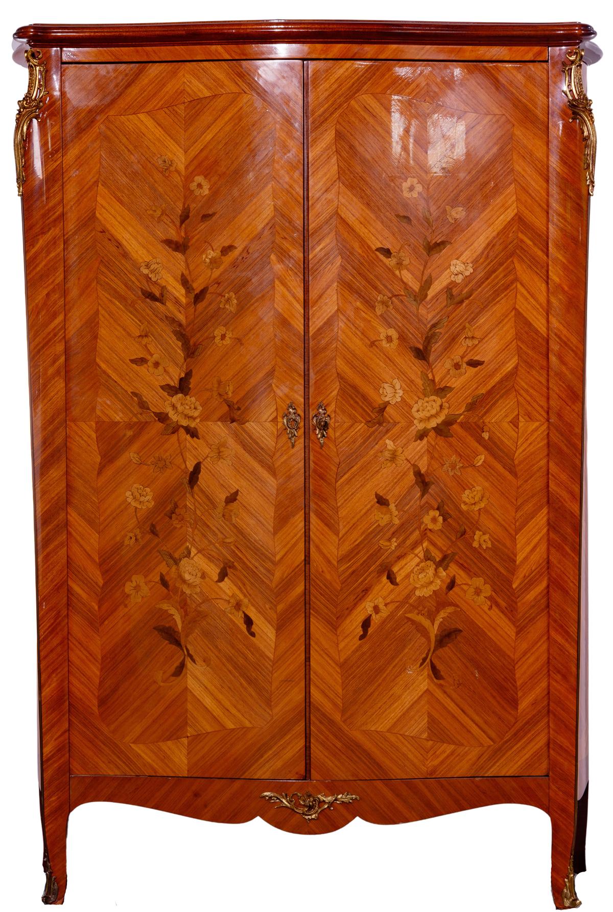 Inlaid Wood Veneer Wardrobe