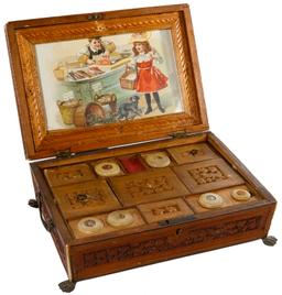 Chinese Sewing Box and Box Assortment