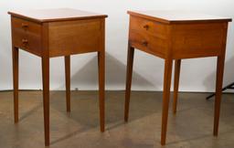 (Attributed to) Ian Ingersoll Cherry Wood Nightstands