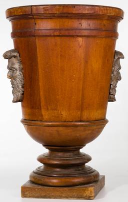 Wood Urn Style Planter