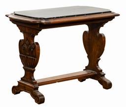 Eastlake Style Walnut with Marble Top Table and Commode Assortment