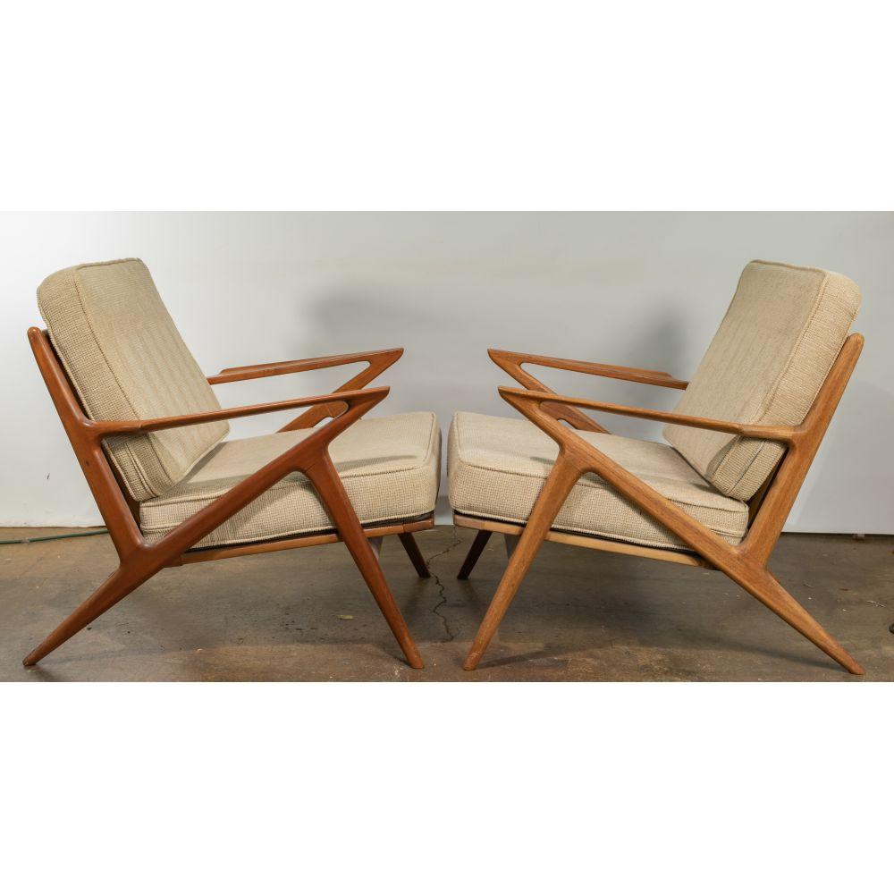 (Attributed to) Poul Jensen for Selig 'Z' Chairs