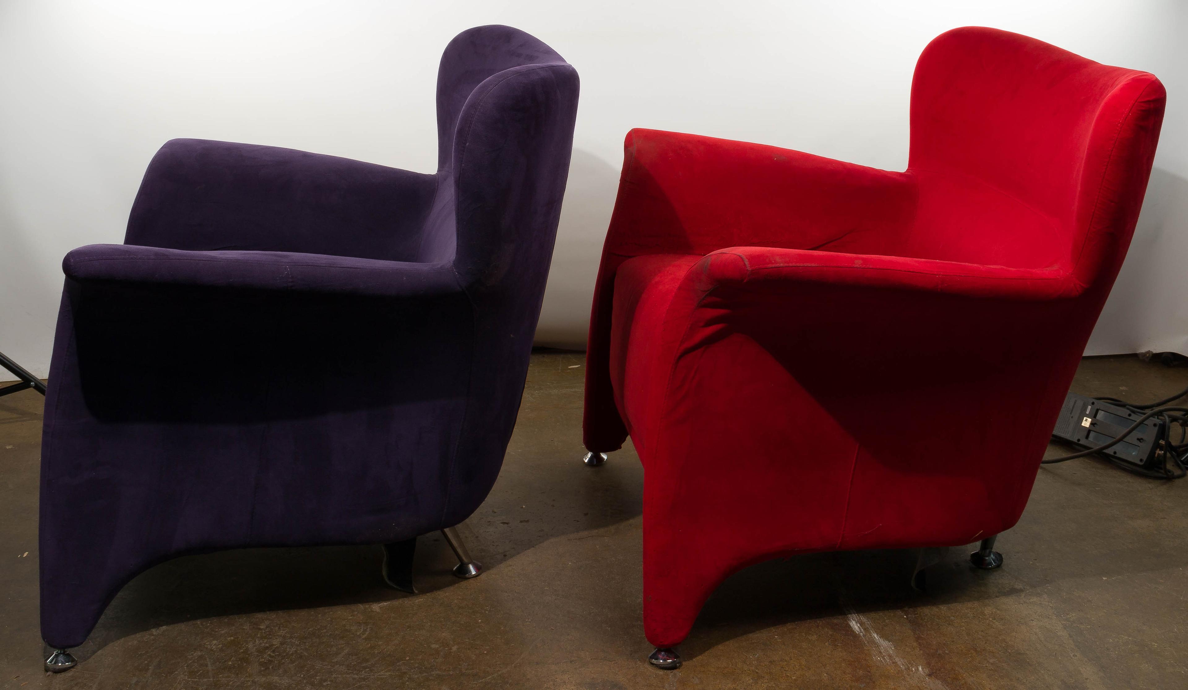 ISA Bergamo Style Upholstered Armchairs