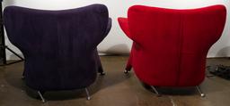 ISA Bergamo Style Upholstered Armchairs