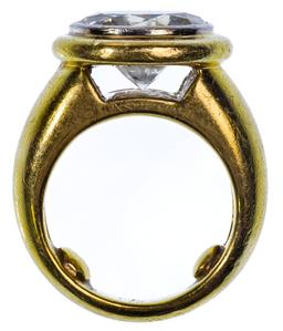 18k Gold and 4.97 Carat Diamond Ring