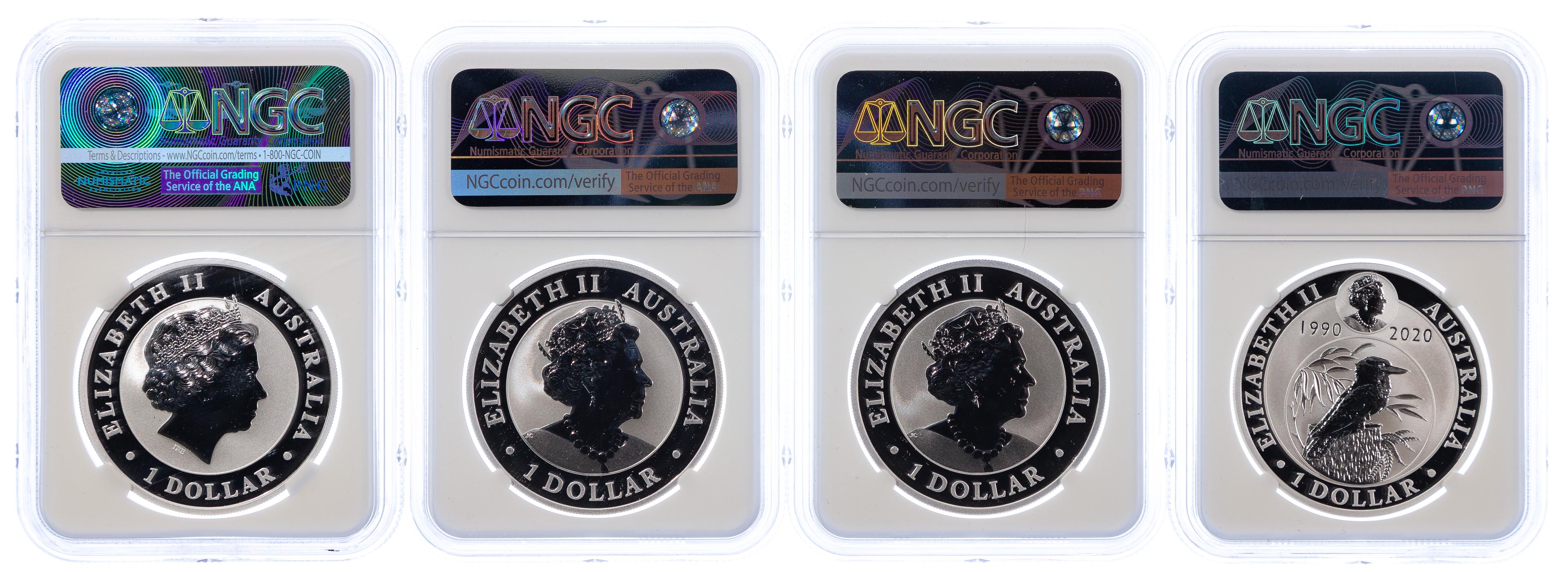 Australian: Silver $1 Graded Assortment