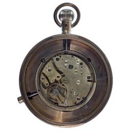 Brass and Enamel Quarter Repeater Paperweight Clock