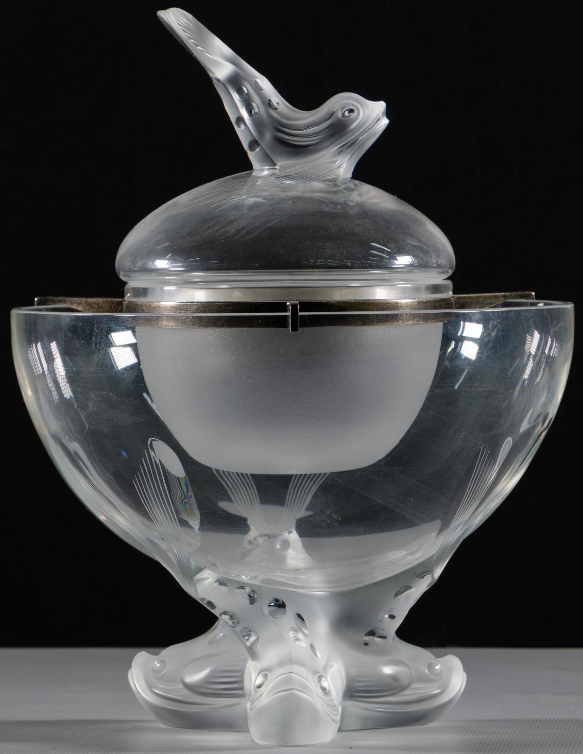 Lalique Crystal 'Igor' Caviar Set