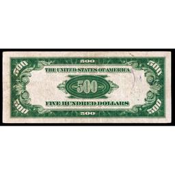 1934 $500 Chicago Federal Reserve Note VF/XF
