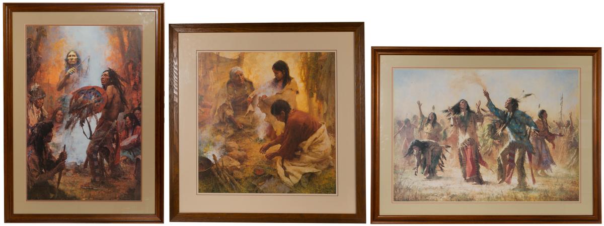 Howard Terpning (American, b.1927) Offset Lithographs