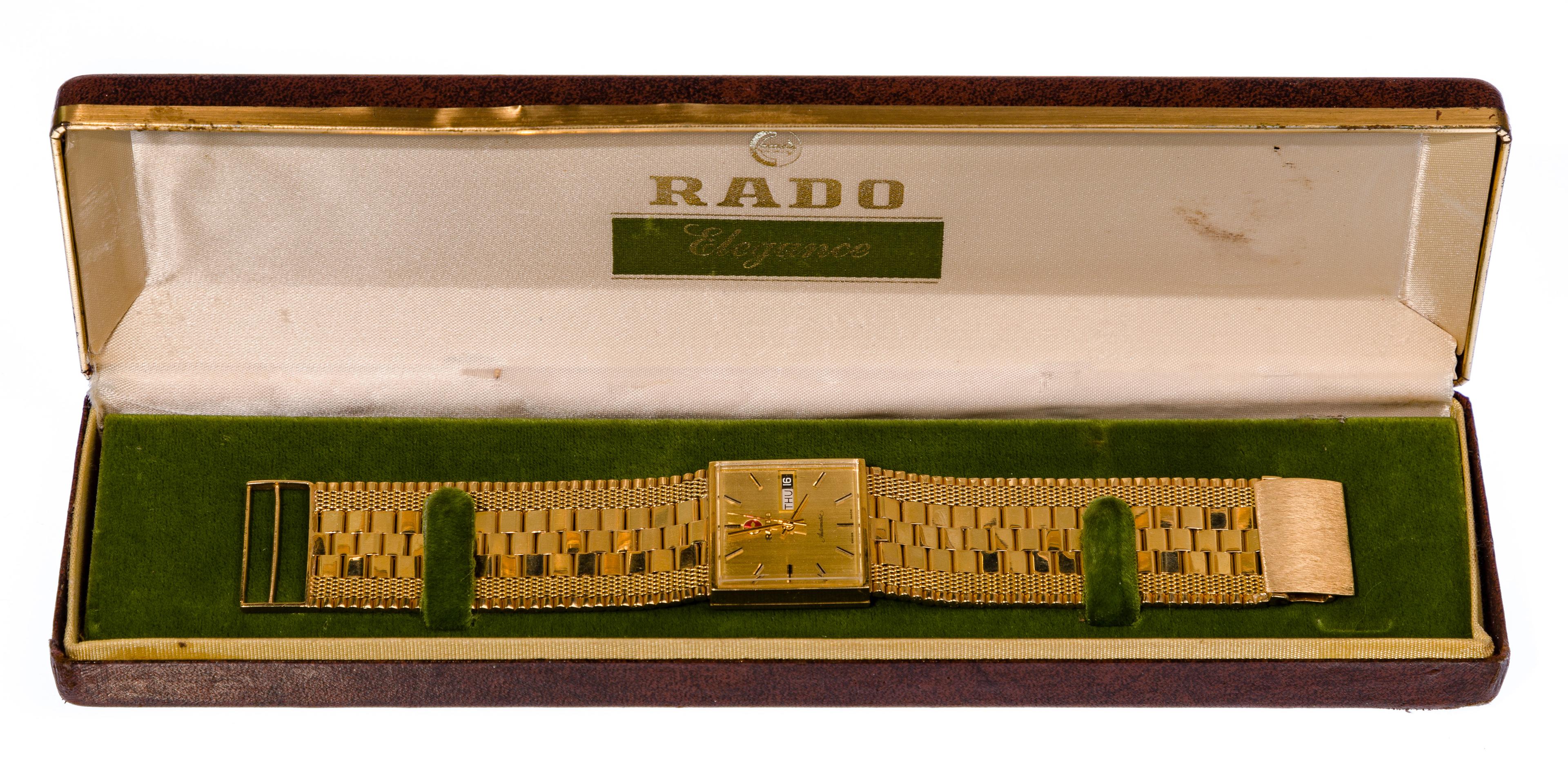 Rado 18k Gold Case and Band Automatic Wristwatch