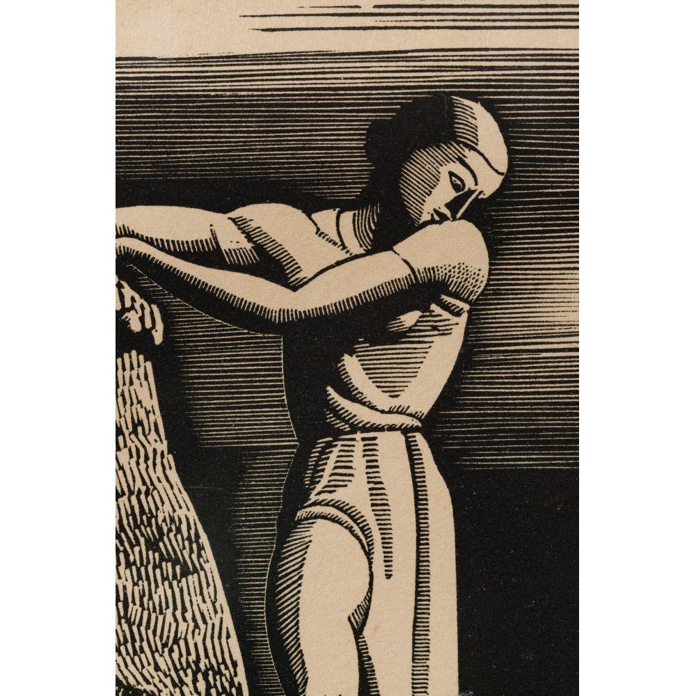 Rockwell Kent (American, 1882-1971) 'The Abyss' Woodcut