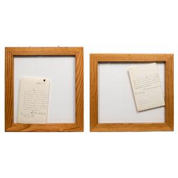 Ladislas Mickiewicz (French, 1838-1926) Handwritten Signed Notes