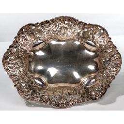 Gorham Sterling Silver Pierced Rim Footed Bowl