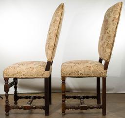 Mahogany Framed Upholstered Chairs