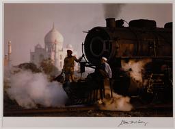 Steve McCurry (American, b.1950) 'Taj Mahal and Train' Color Photograph