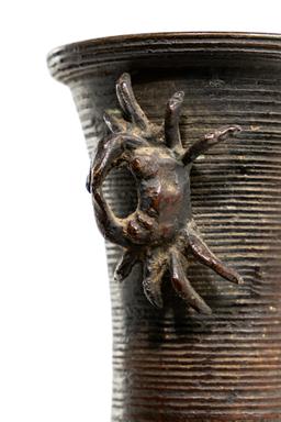 Japanese Bronze Crab Vase