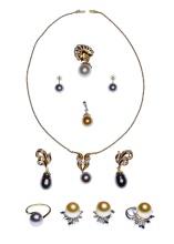 18k Gold and Pearl Jewelry Assortment