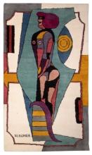 Richard Lindner (American, 1901-1978) 'Earth Mother' Tapestry