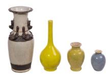 Asian Crackle Glaze Vase Assortment
