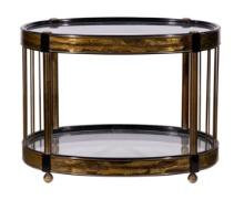 Bernhard Rohne for Mastercraft Etched Brass Side Table