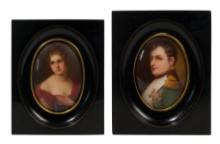 Miniature Portraits of Napoleon and Pauline Bonaparte