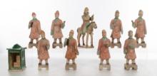Chinese Ming Dynasty Terracotta Attendant Figures