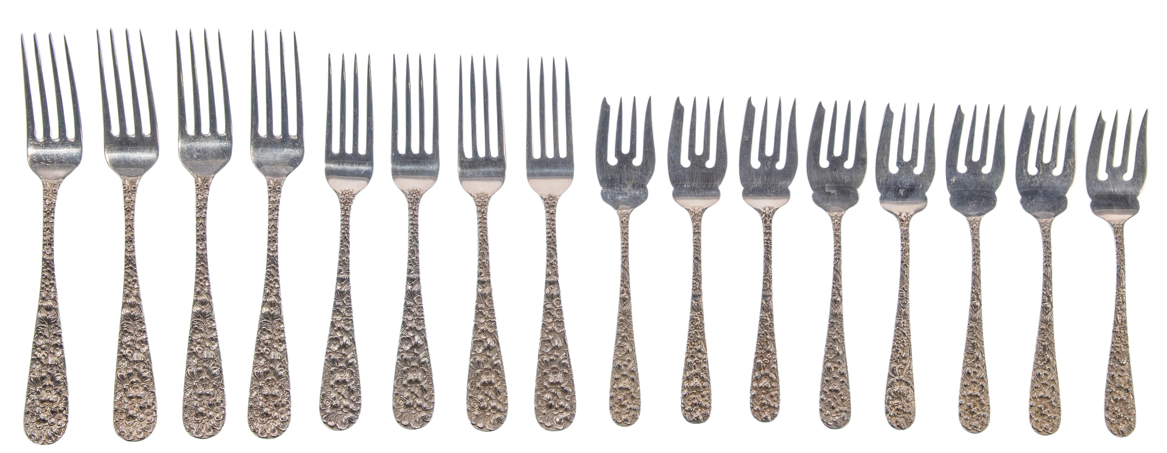 Stieff Repousse Sterling Silver Flatware