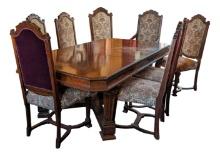 French Empire Style Mahogany Dining Suite