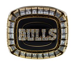 1991-1992 Chicago Bulls World Championship Jostens 14k Yellow Gold Ring