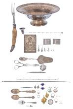 Gold, Sterling Silver and European (800) Silver Jewelry Assortment