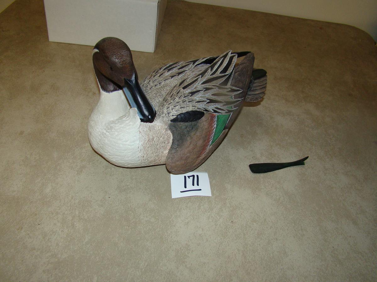 DUCK DECOY ROGER DESJARDINS #401/2500, AUTHORIZED DUCK UNLIMITED, SEE TAIL