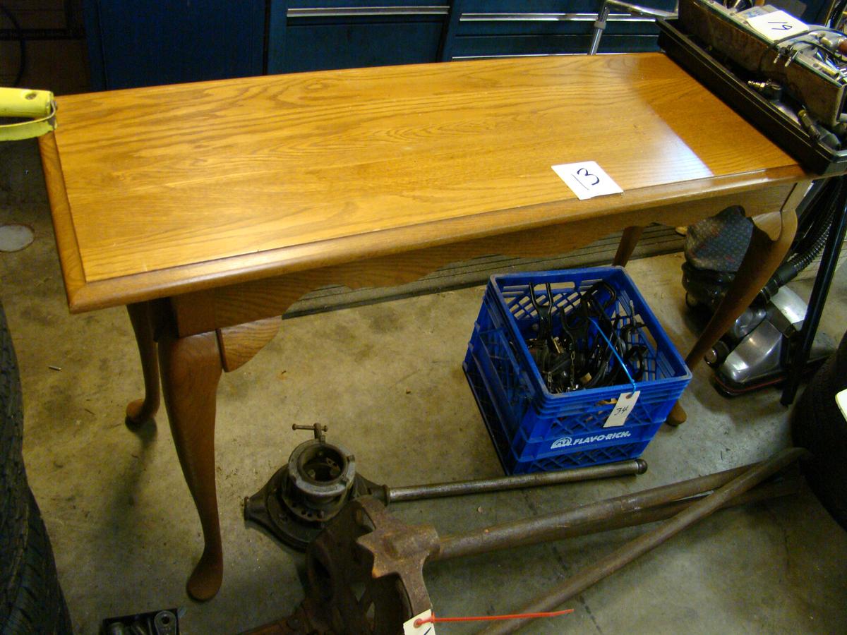 NICE OAK LIBRARY WINDOW TABLE