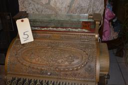 ANTIQUE BRASS CASH REGISTER