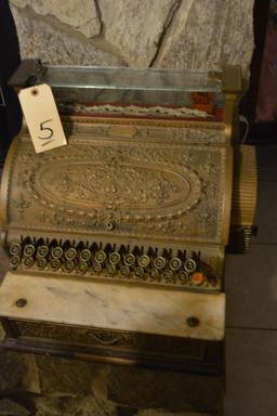 ANTIQUE BRASS CASH REGISTER