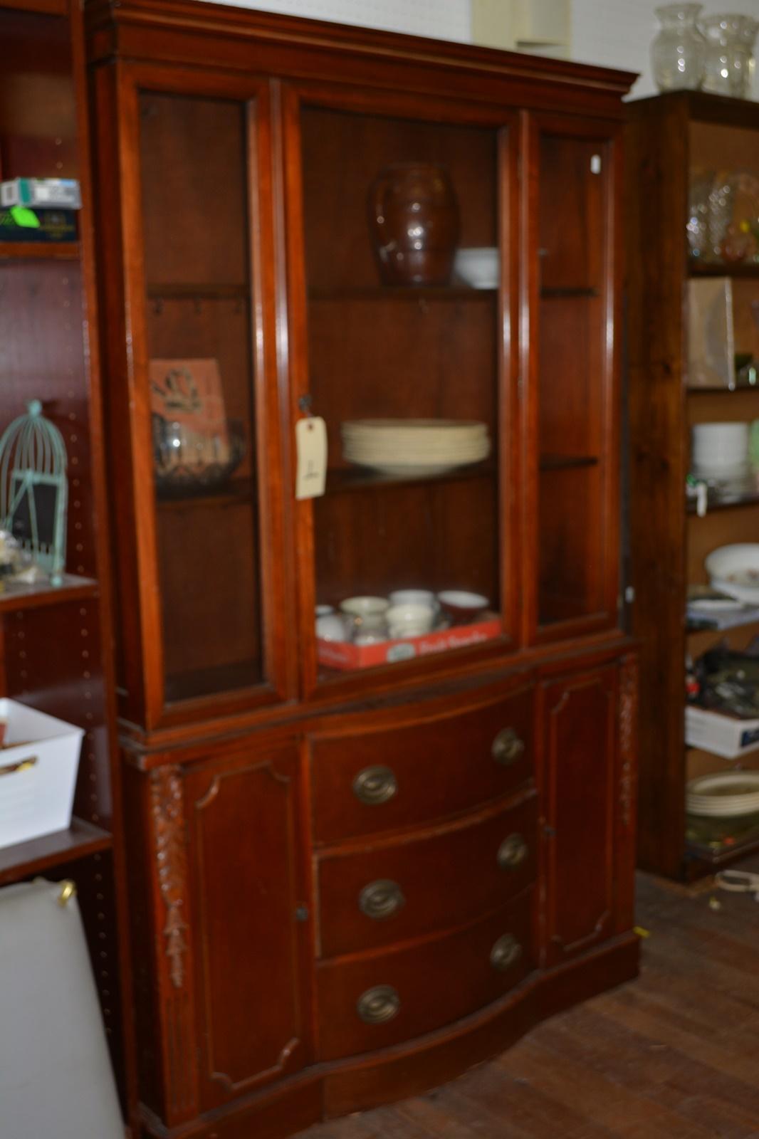 MAHOGANY CHINA CABINET