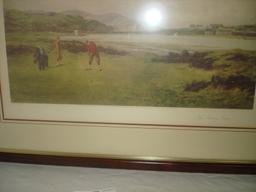 GOLF PRINT FRAMED