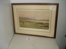 GOLF PRINT FRAMED