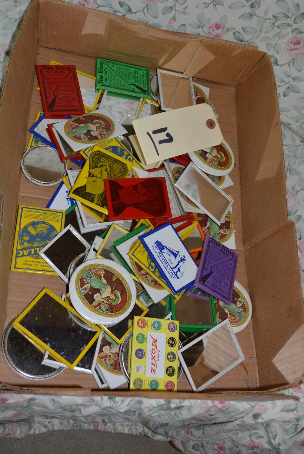 LOT OF ADVERTISING POCKET MIRRORS