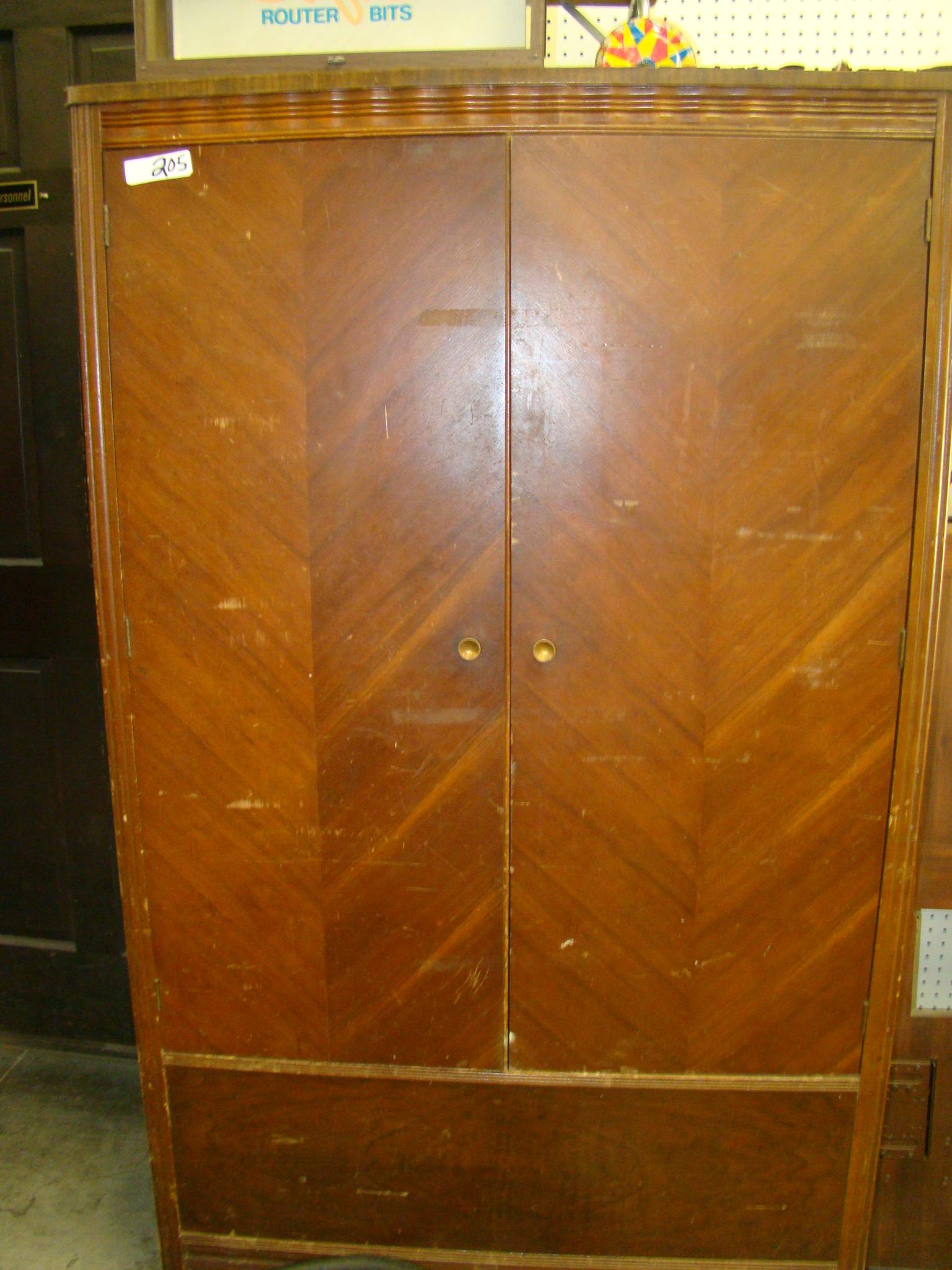 MAHOGANY ARMOIRE